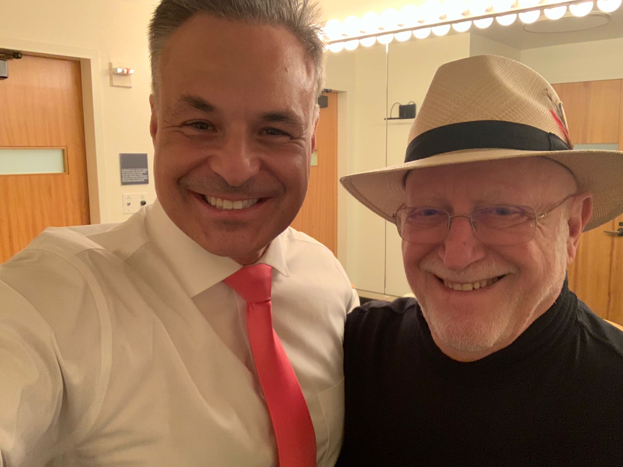 Clint Arthur & Michael E Gerber backstage during “Living Legends of Entrepreneurial Marketing” at Carnegie Hall